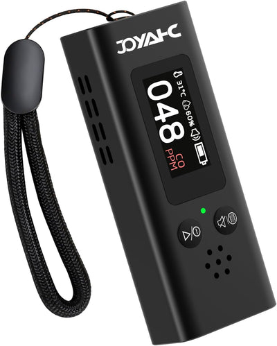 Detector CO 3en1 con temp y humedad alarma dual viaje campamento RV