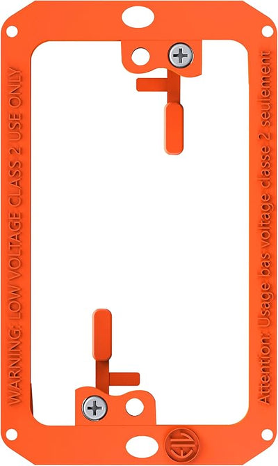 Soporte placa pared para cables HDMI coaxial red