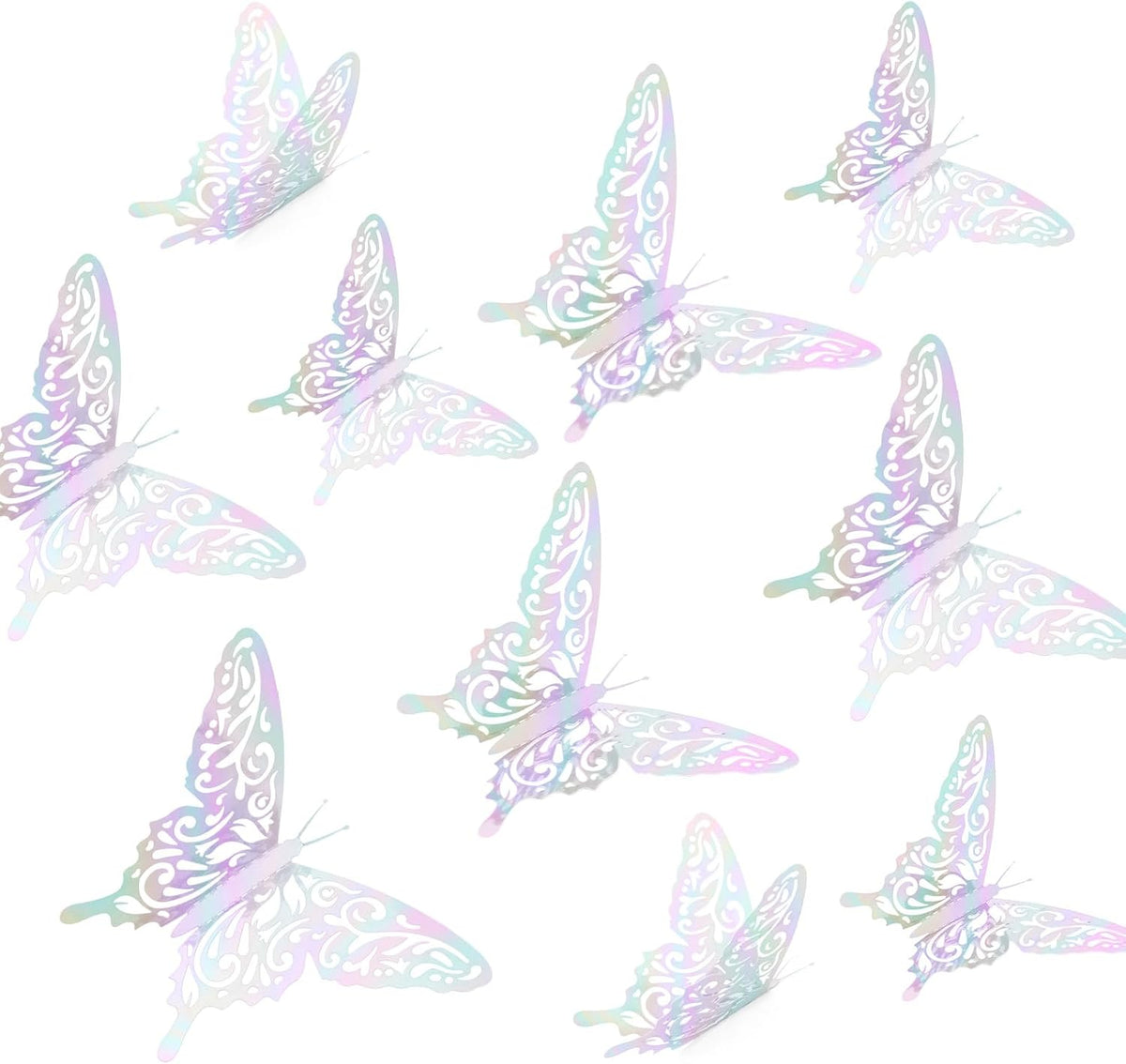 24 Pzas Adhesivos Mariposa 3D para Decorar Habitación