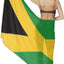 Pareo playa mujer con bandera jamaicana