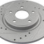 Rotores freno disco ranurados g perforado trasero comp