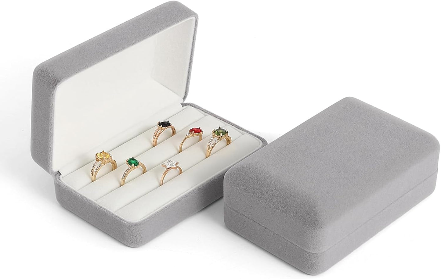 Caja organizadora anillos portátil para mujeres