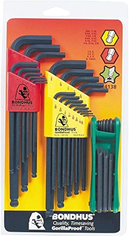 Set llaves en L Balldriver y GorillaGrip Star T9-T40