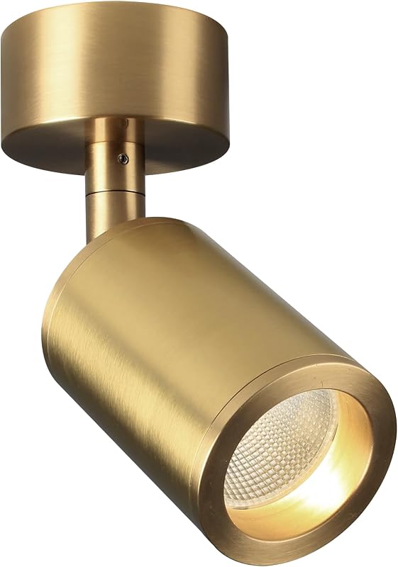 Foco LED techo ajustable cobre sólido acabado dorado