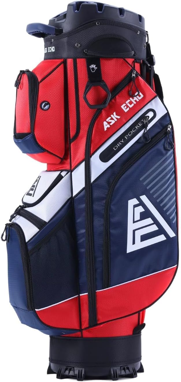 Bolsa carrito golf 14 divisiones asas funda impermeable