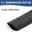 Tubo termorretráctil 1-1/4pulg doble pared adhesivo 20ft negro