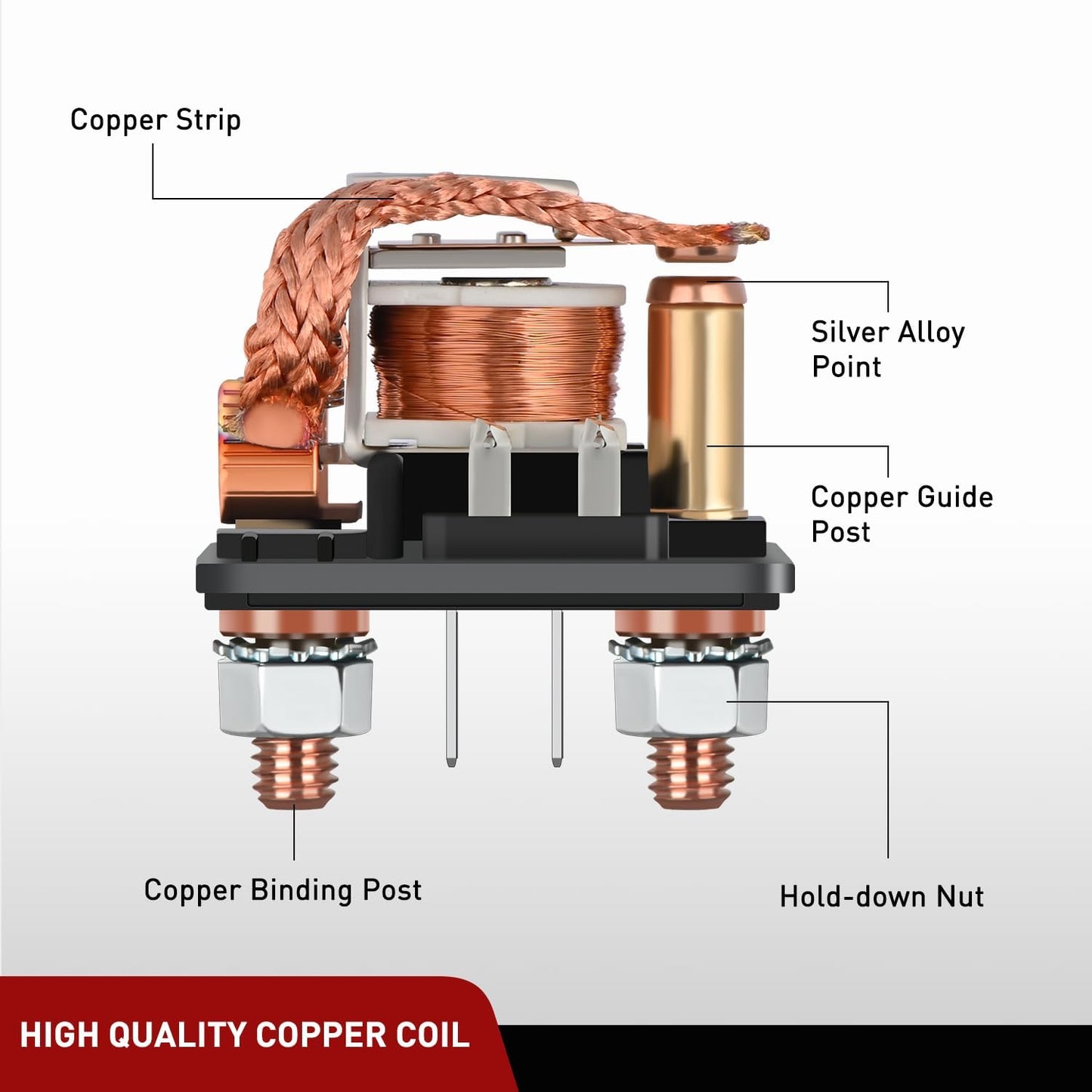 Relé arranque 200A 12V SPST para auto camión