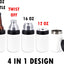 Enfriador bebidas acero inox doble pared 12oz 6 Pzas
