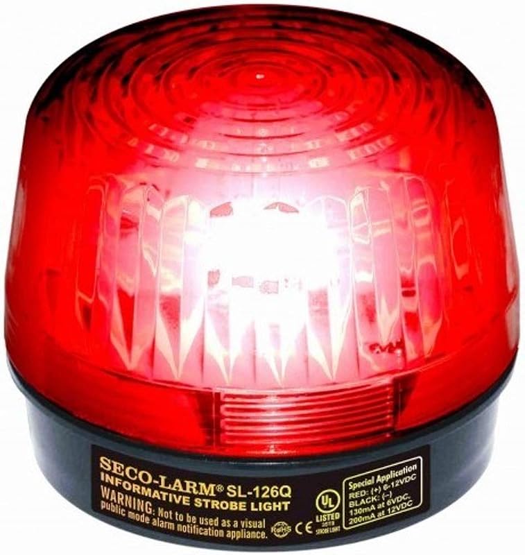 Luz estroboscópica roja 6-12V set 2