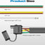 Kit arnés cableado remolque 4 y 5 pines 22 pies 16 AWG