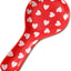 Soporte cuchara cerámica corazón rojo y blanco 9.4pulg