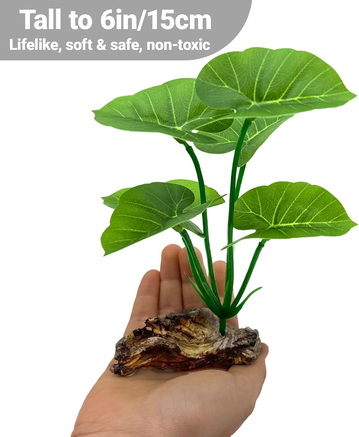 Planta artificial seda betta 6pulg para pecera