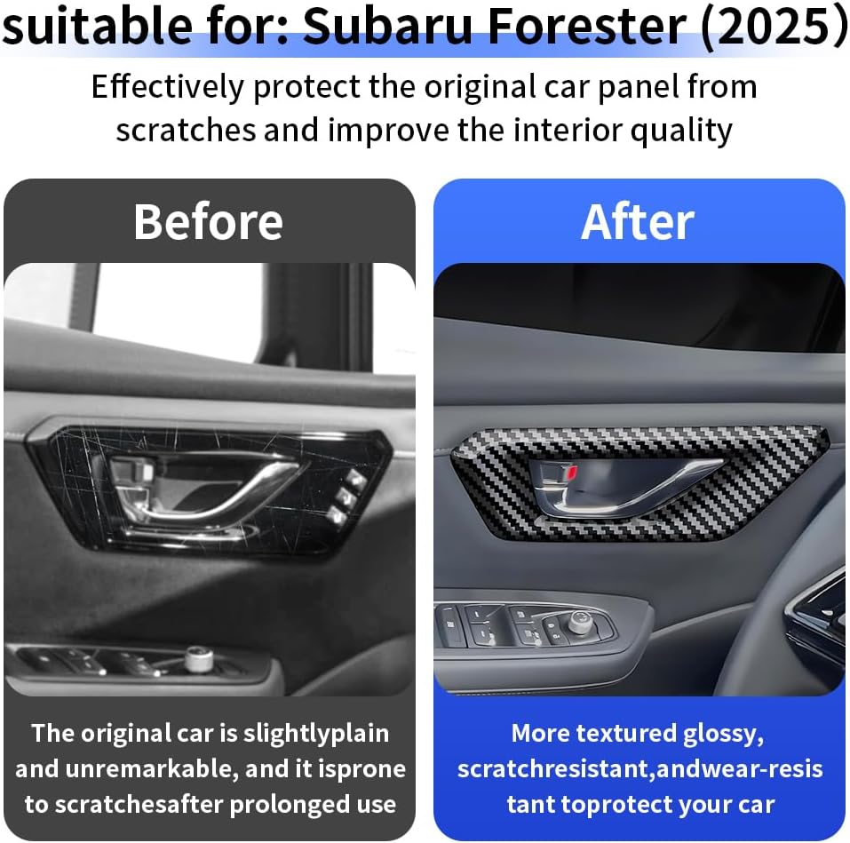 Cubierta manija fibra carbono Subaru Forester 25-26
