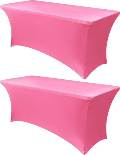 Mantel elastano 8ft para mesas plegables paquete 2 ajustables