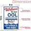 Letreros piscina 12x8" pack 2 aluminio 0.040 resistente