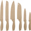 Set 12 Cuchillos Chef Antiadherentes con Fundas Color Gris Pardo