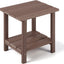 Mesa auxiliar Adirondack 2 niveles 16.5" para patio