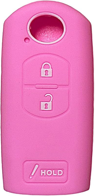 Funda llavero silicona Mazda CX5 CX7 3 botones rosa