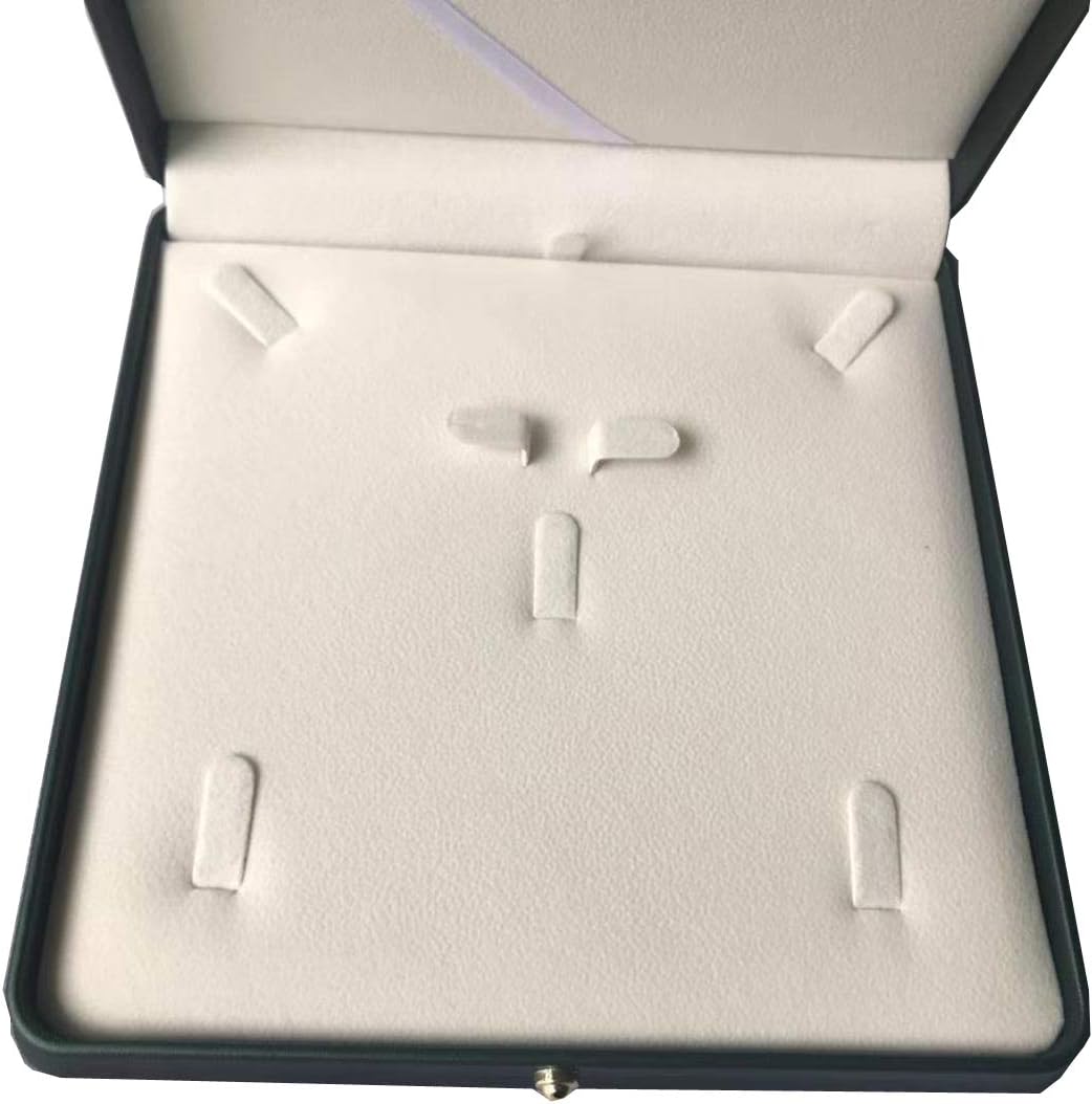 Caja cuero vitrina soporte joyas boda