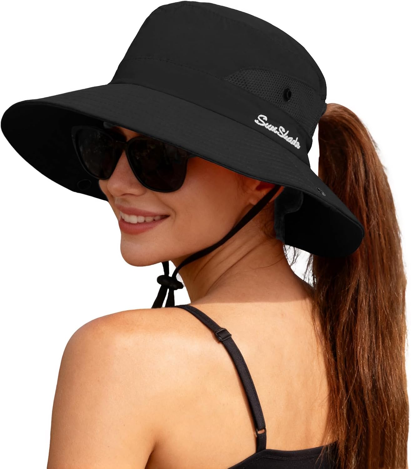 Sombrero safari mujer ala ancha UV plegable playa verano