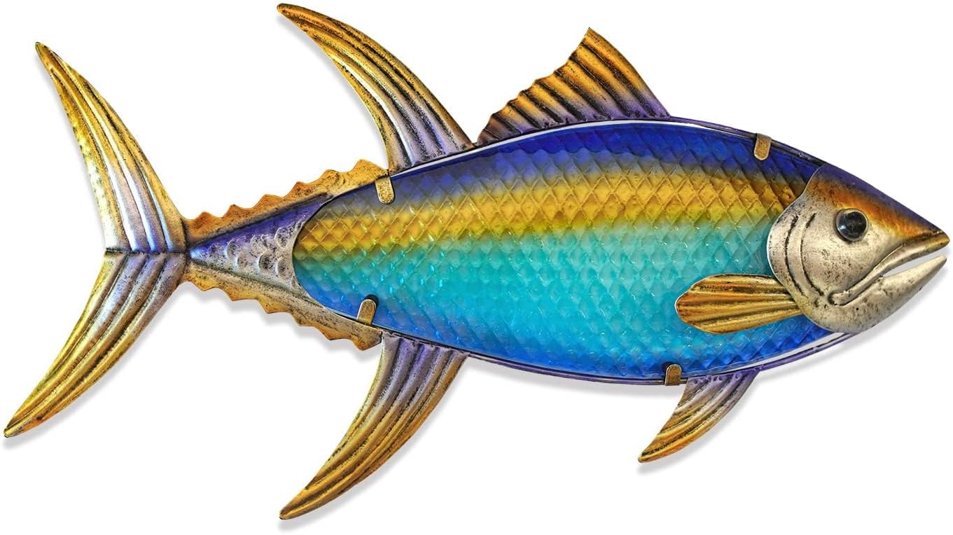 Arte de Pared de Peces de Metal para Exteriores