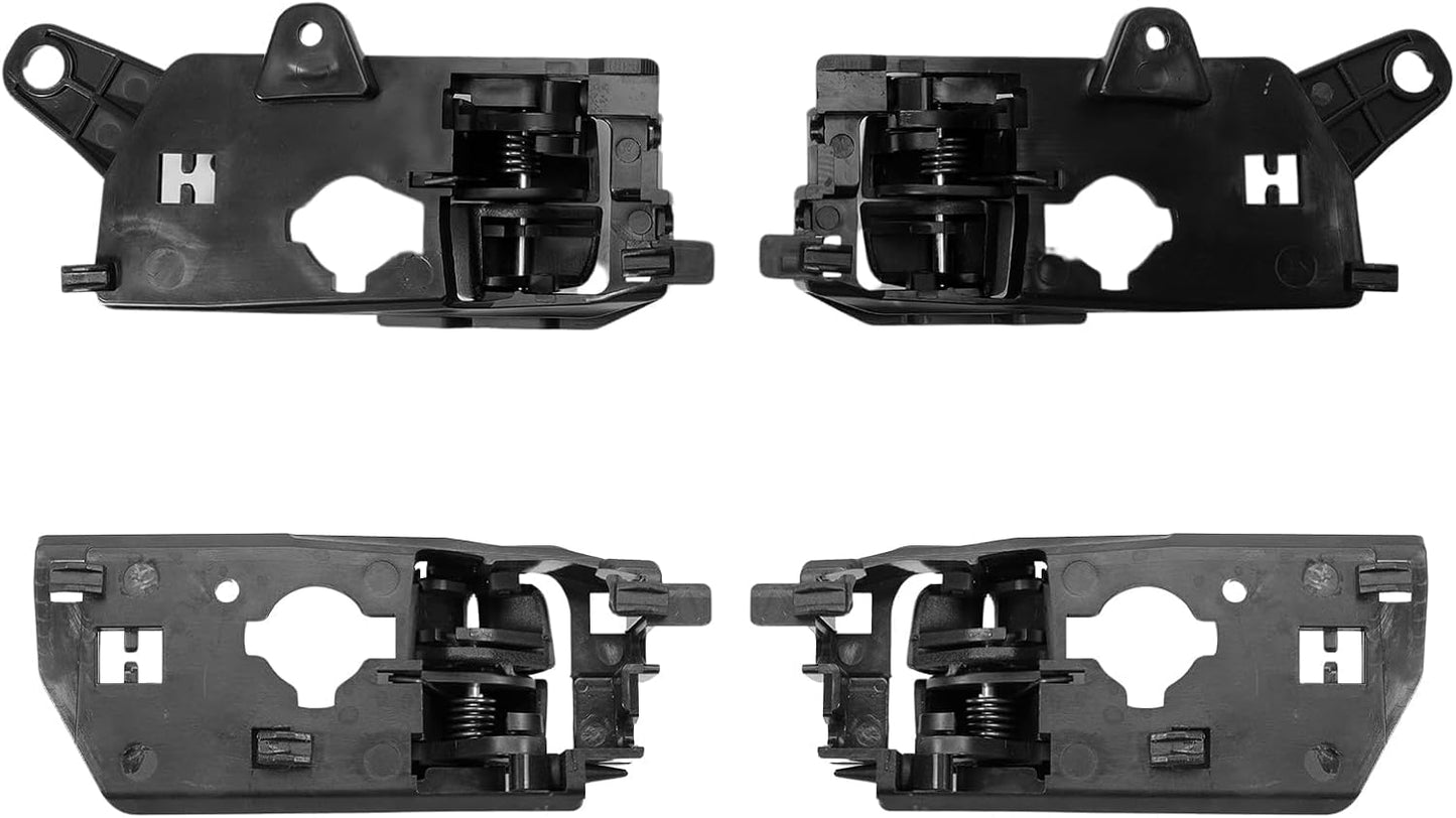 Set 4 Manijas Puerta Sonata Textura Negra