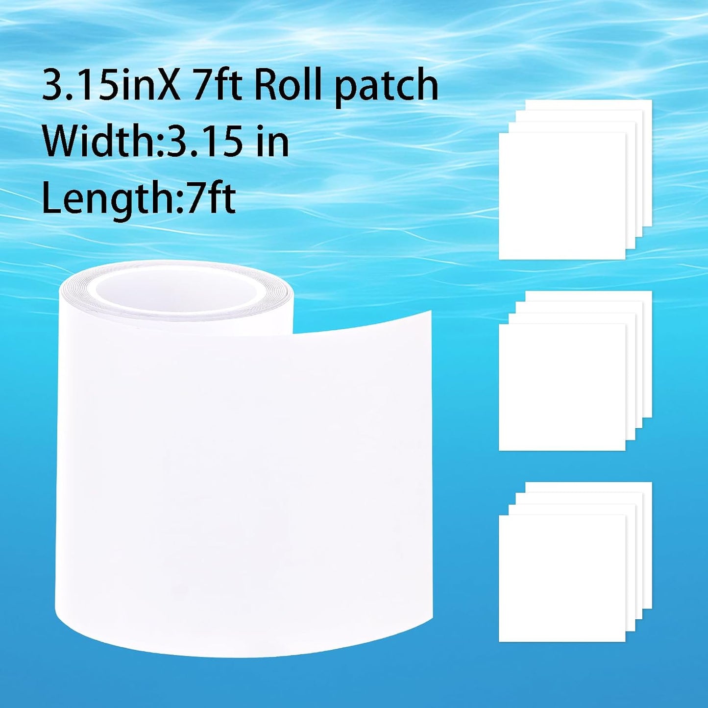 Kit parche inflable TPU 7ft para rebote anillo flotador