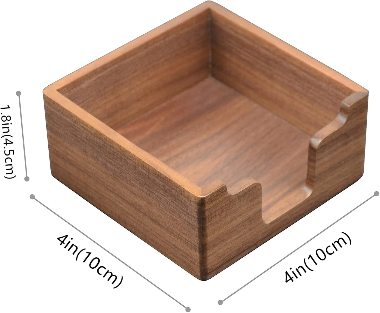 Soporte notas adhesivas madera nogal pack 2