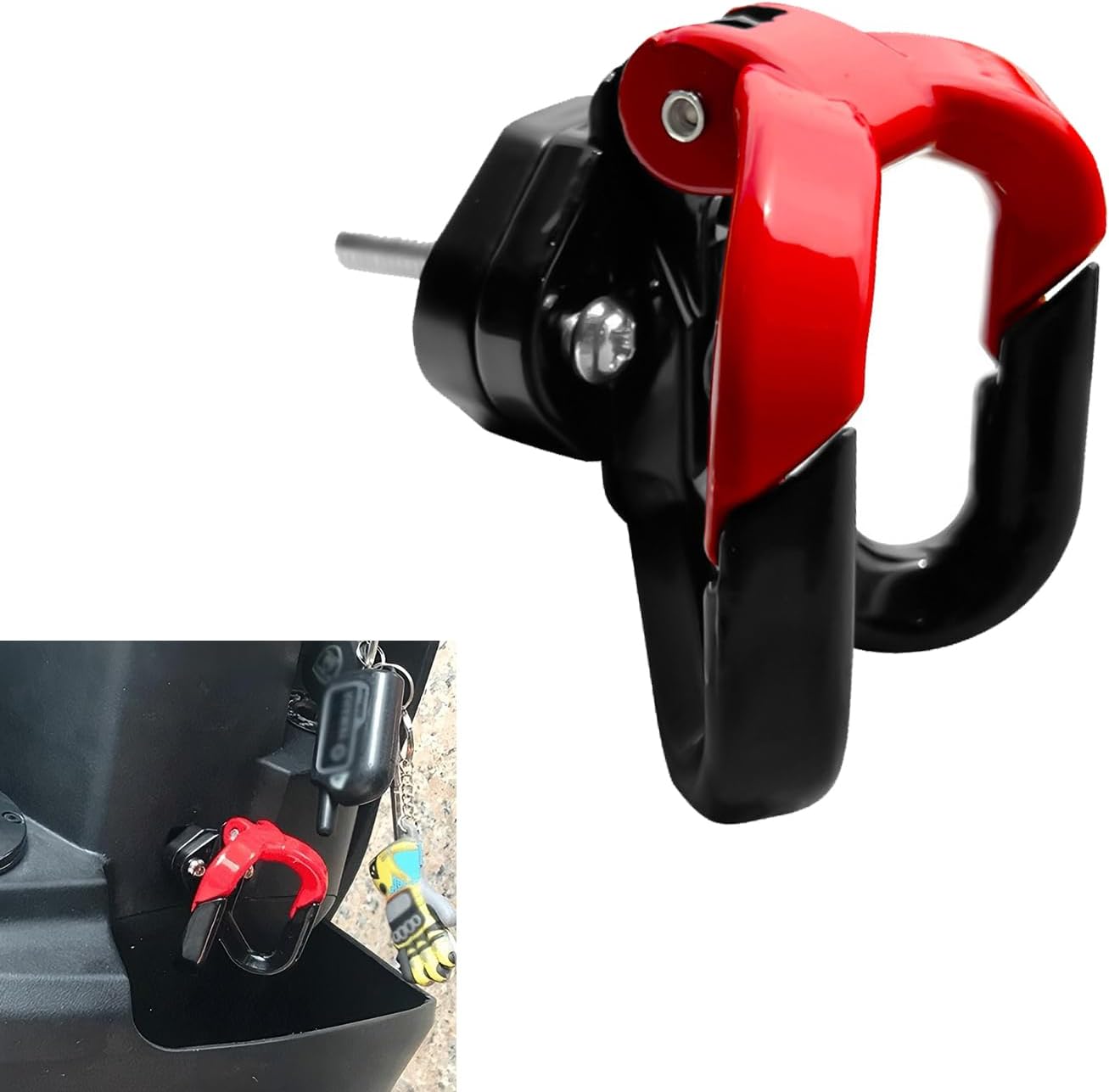 Gancho colgador para scooter motocicleta soporte casco y bolsa