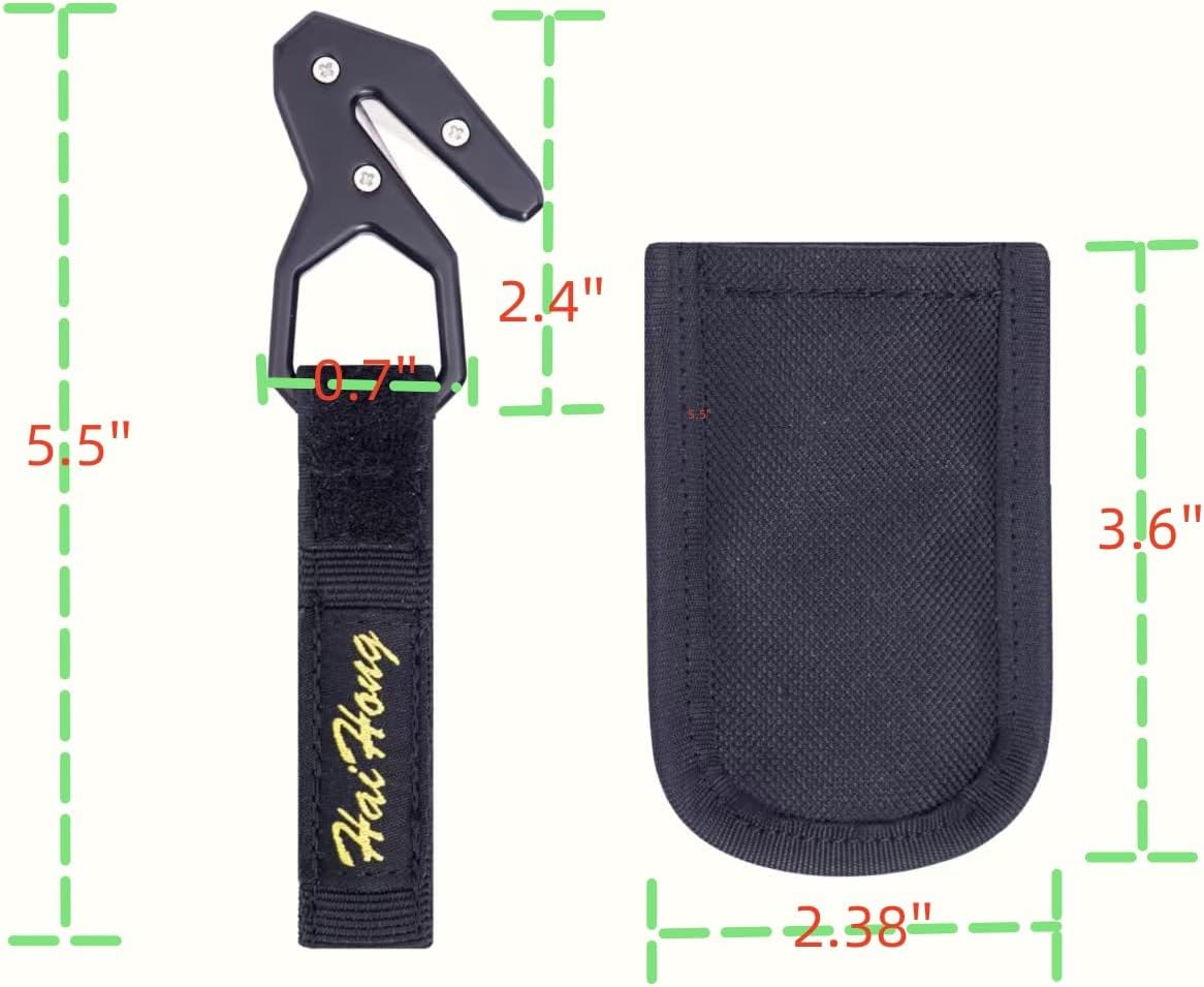 Gancho Safety-Knife bolsillo amarillo deportes acuáticos