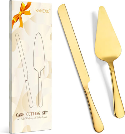 Juego corte pasteles acero inox espátula servidor