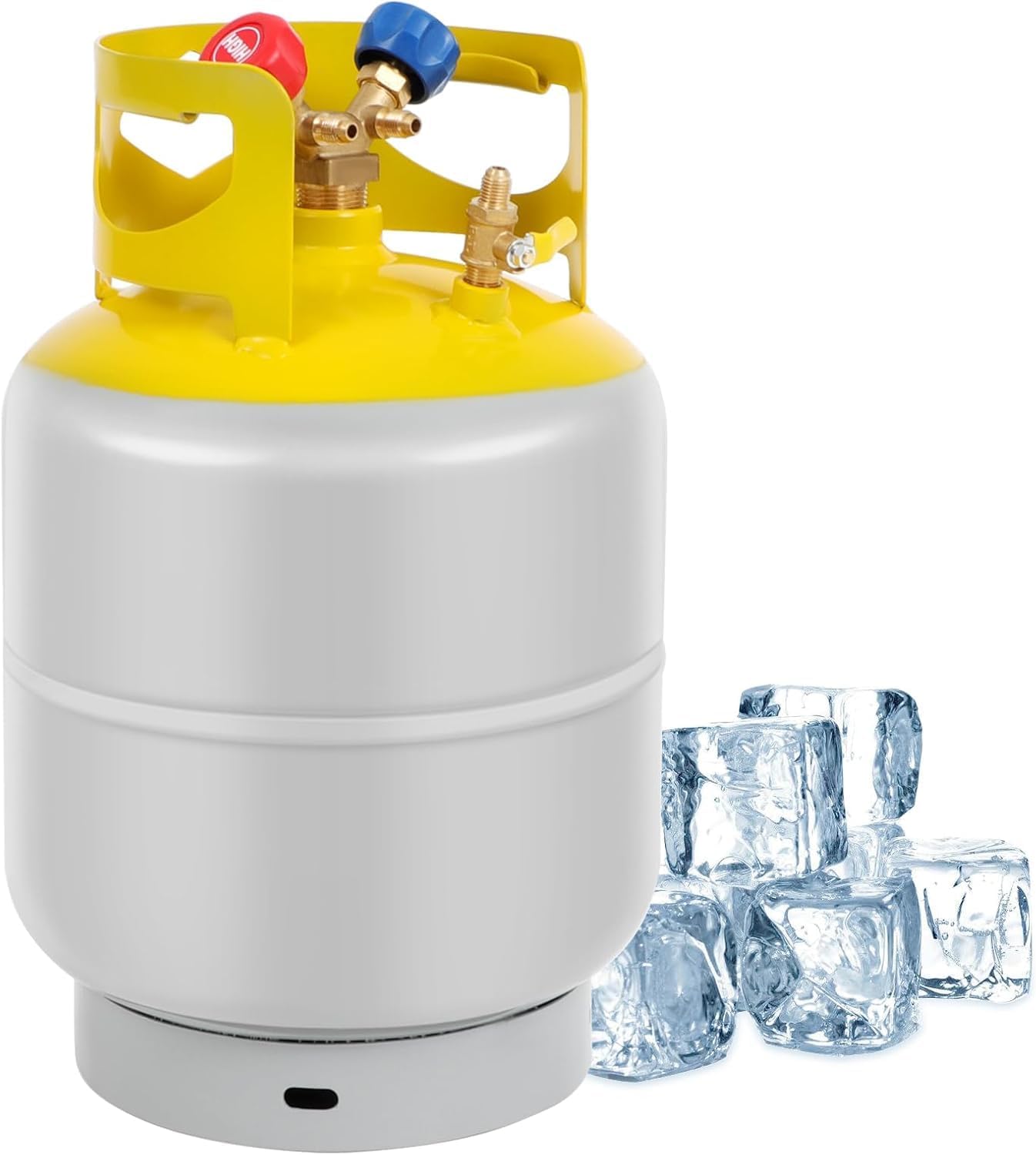 Tanque Recuperación Refrigerante 30lb Válvula Y 1/4 SAE