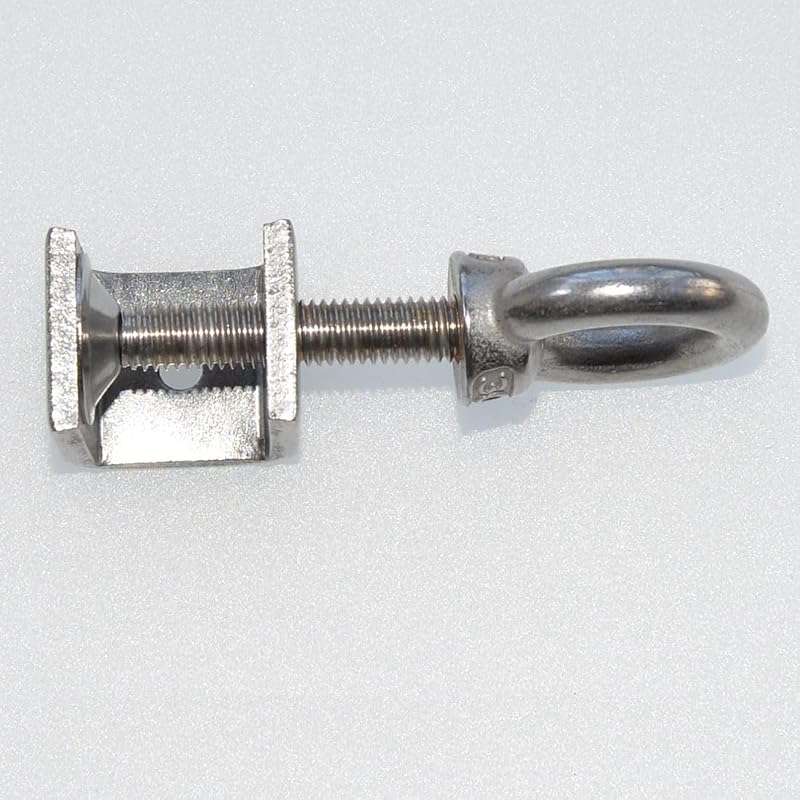 2 Abrazaderas C Acero Inox 304 con Anillo 0.787pulg