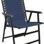 Silla suspensión plegable Sports gris azul