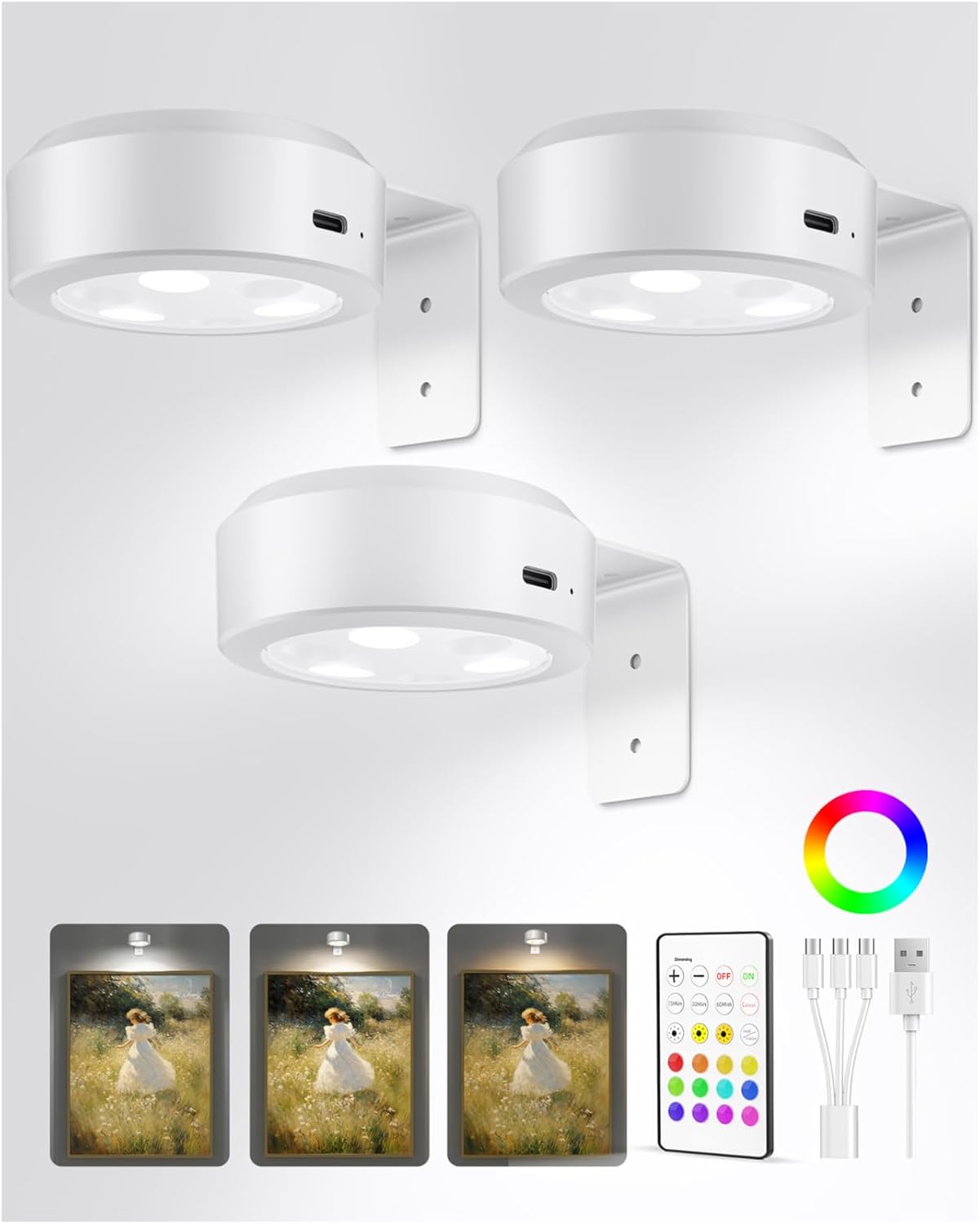 Luces magnéticas para póster con batería 2000mAh y RGB
