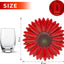 Arte pared metal flores girasol rojo para colgar