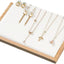 Soporte collar bambú cuero blanco organiz. joyas