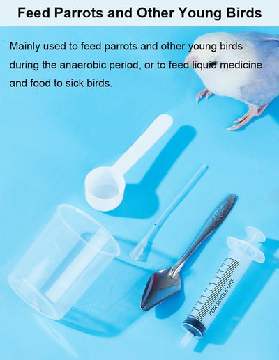 5 Jeringas Alimentación Pájaros Loros y Mascotas