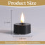Velas LED sin llama negras temporizador set 12