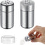2 Saleros Acero Inox Viaje Con Tapa A Prueba De Fugas