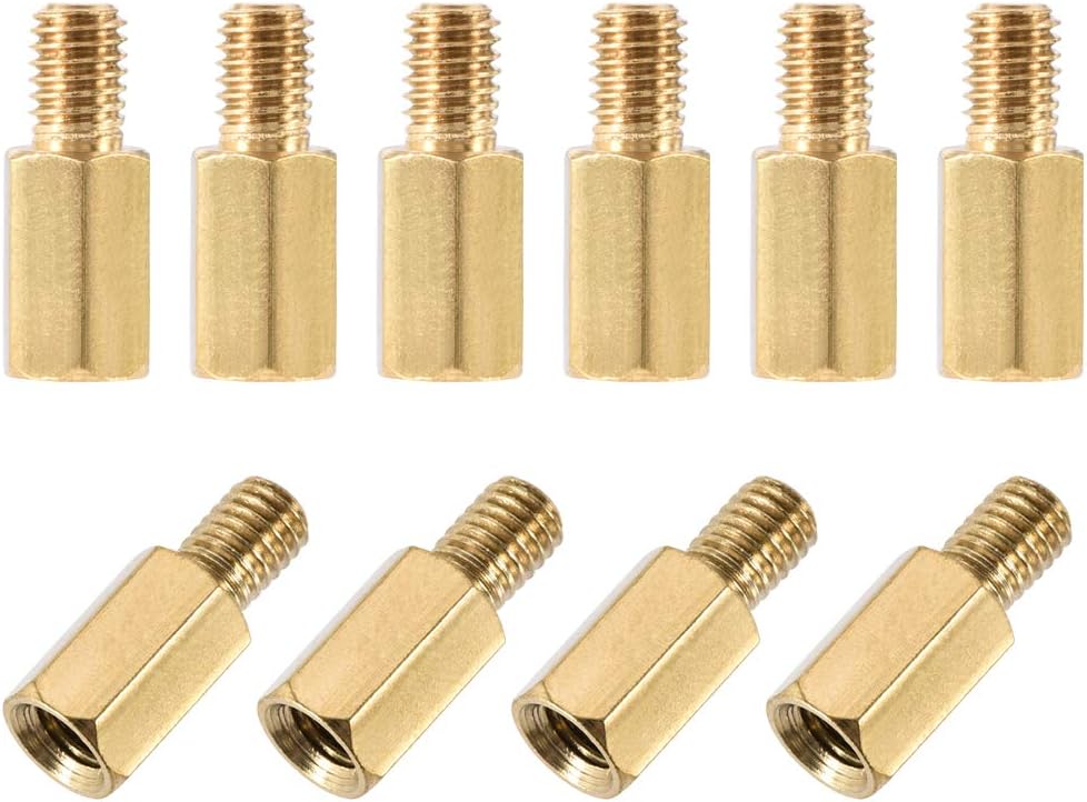 Separador M5x12mm latón hexagonal PCB 20 pzas