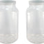Tarros plástico 1gal con tapa rosca boca ancha set 2