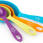 Juego 4 tazas medidoras 1/8 a 1 taza multicolor