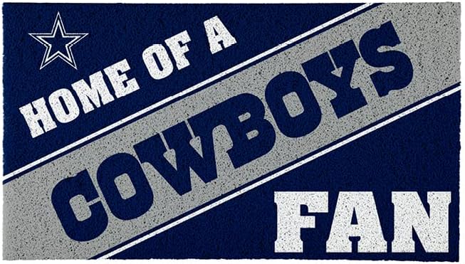Tapete oficial Dallas Cowboys 28x16pulg para fanáticos