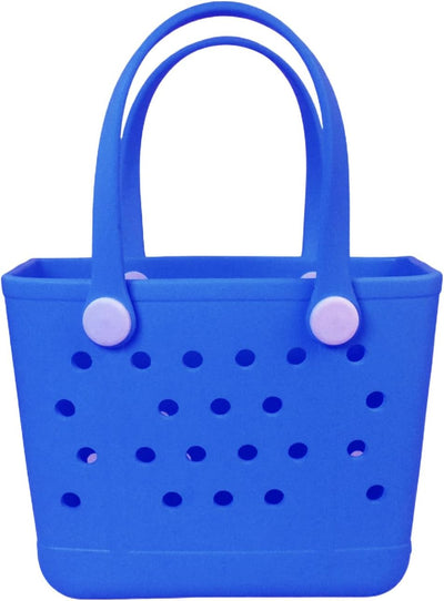 Bolsa playa mini goma 11x8.5x4.5pulg impermeable mujer