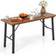 Mesa plegable acacia metal para picnic camping