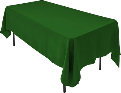 Mantel rectangular poliéster 60x126pulg ignífugo color verde valle
