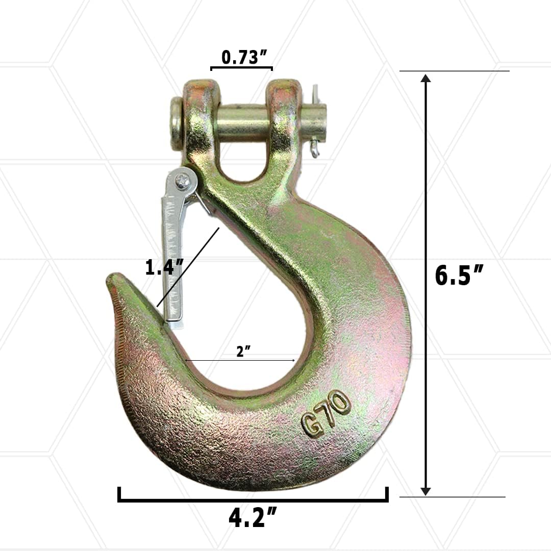 Gancho deslizante forjado grado 70 1/2" pestillo