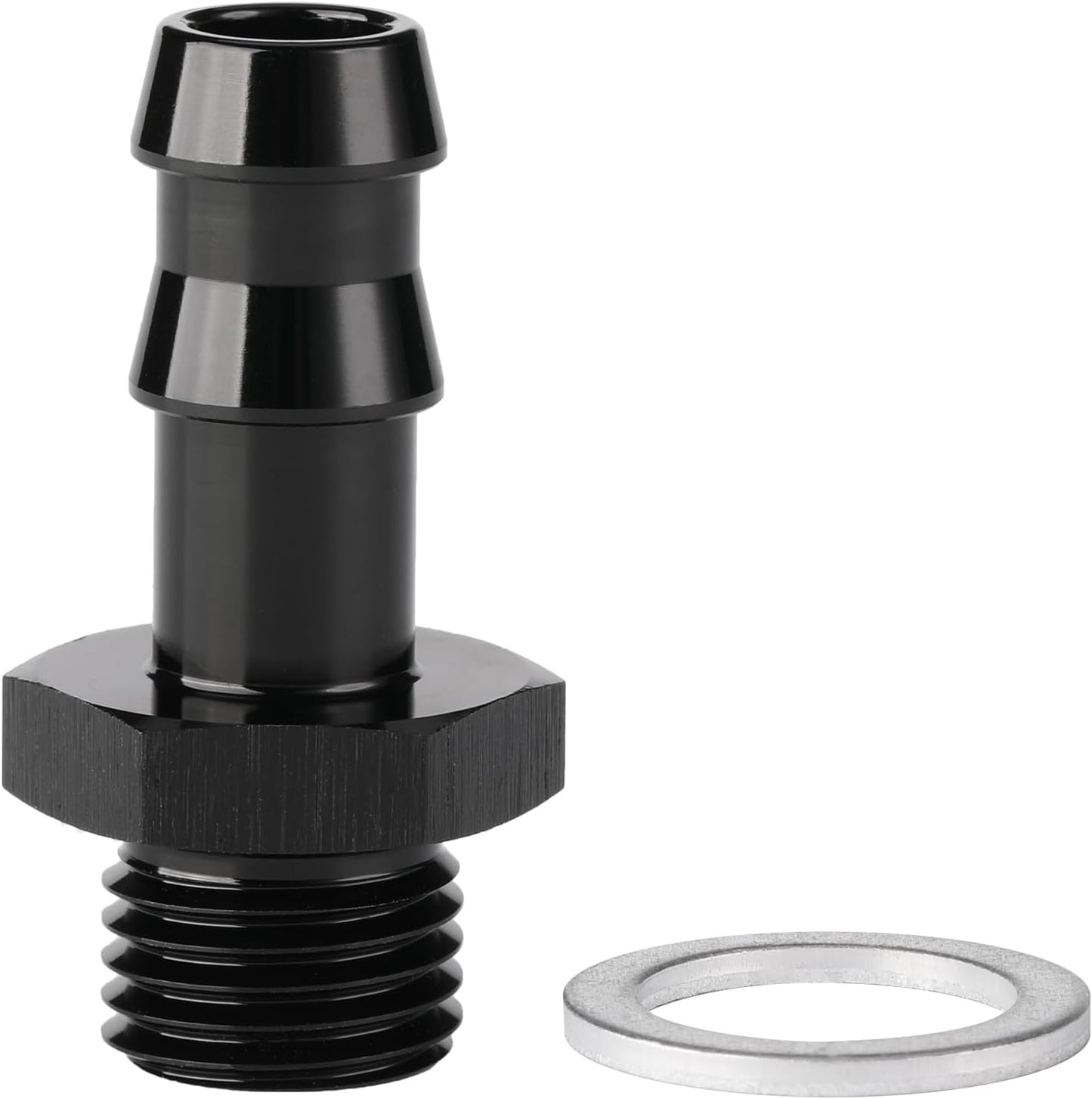 Adaptador M14x1.5 a 3/8 púas bomba combustible aluminio