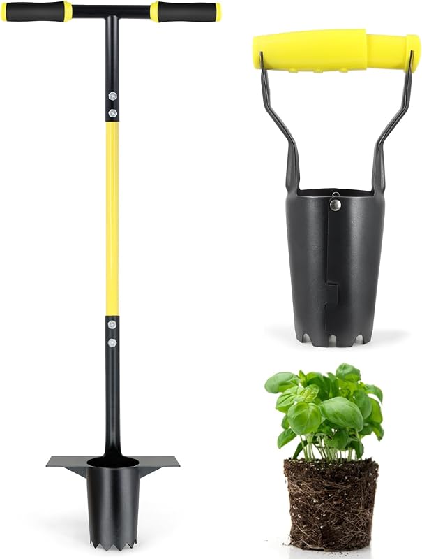 Set 2 herramientas plantación bulbos jardín con marcador
